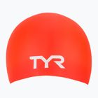 Cască de înot TYR Long Hair Wrinkle Free Silicone bright red