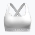 Sutien de antrenament Under Armour Crossback Mid white/white/halo gray