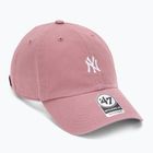 Șapcă 47 Brand MLB New York Yankees Base Runner CLEAN UP mauve