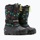 Ghete pentru copii Sorel Flurry Print Boys black/black