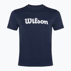 Cămașă de tenis Wilson Team Graphic classic navy script pentru bărbați