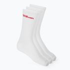 Șosete Wilson Crew Logo 3 perechi bright white