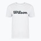 Tricou de tenis pentru femei Wilson Team Graphic Script W scris alb strălucitor