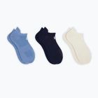 Șosete pentru femei Sweaty Betty Lightweight Trainer 3 pary fadedblue frenchnavy crea