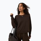 Bluză pentru femei Sweaty Betty After Class Yoke Crop espresso brown