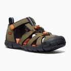Sandale pentru juniori KEEN Seacamp II CNX dark olive/gold flame