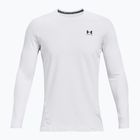 Longsleeve de antrenament pentru bărbați Under Armour CG Armour Fitted Crew white/black
