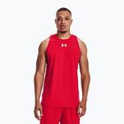 Tricou de baschet pentru bărbați Under Armour Baseline Cotton Tank 601 roșu 1361901-601-LG