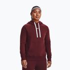 Hanorac cu glugă Under Armour Rival Fleece Hb pentru femei  maro 1356317