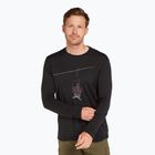 Longsleeve de trekking pentru bărbați icebreaker Merino 150 Tech Lite Bear Lift black