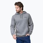 Patagonia Fitz Roy Icon Uprisal Hanorac cu glugă din gravel heather Sweatshirt