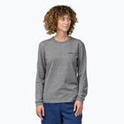 Patagonia P-6 Logo Responsibili-Tee gravel heather longsleeve pentru femei