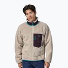 Bărbați Patagonia Classic Retro-X fleece sweatshirt natural w/obsidian plum