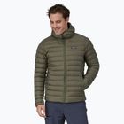 Geacă de iarnă pentru bărbați Patagonia Down Sweater Hoody basin green