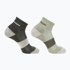 Șosete Salomon Evasion Ankle 2 pary olive night/alfalfa