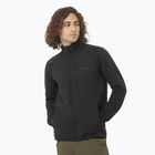 Bluză de trekking pentru bărbați Salomon Lightwarm Full Zip deep black