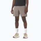 Pantaloni scurți de alergare pentru bărbați Salomon Shakeout Core 2IN1 7" No Liner iron