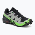 Încălțăminte de alergare pentru bărbați  Salomon Speedcross 6 GTX black/alloy/green gecko