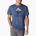 Tricou de trekking pentru bărbați Columbia Zero Ice Cirro-Cool Graphic maro 1990463