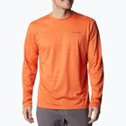 Tricou de trekking pentru bărbați Columbia Alpine Chill Zero LS portocaliu 1990533