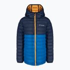 Columbia Powder Lite cu glugă cu glugă jachetă pentru copii de culoare indigo strălucitor/collegiate navy