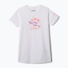 Tricou de trekking pentru copii Columbia Mission Lake Graphic white/weaving waterscape