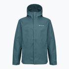 Bluză de trekking pentru bărbați Columbia Triple Canyon Grid Fleece Full Zip II compass blue heather/black