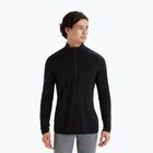 Longsleeve termoactiv pentru bărbați icebreaker Merino 200 Oasis Half Zip black