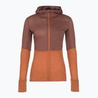 Bluză de trekking pentru femei icebreaker Merino 200 Realfleece Descender Zip Hoodie dusty clay