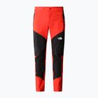 Pantaloni de drumeție pentru bărbați The North Face Felik Felik Slim Tapered roșu/negru NF0A825WWU51