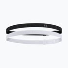 Bandană de cap Under Armour Mini Bands (2 buc.) black/mod gray