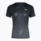 Under Armour Rush Cicada tricou de alergare pentru femei negru/gri 1378405