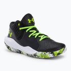 Under Armour GS Jet '21 pantofi de baschet pentru copii negru-verde 3024794