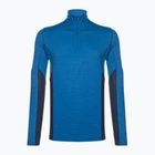 Bluză termică pentru bărbați Smartwool Merino Sport 1/4 Zip laguna blue/deep navy