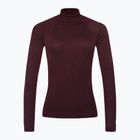 Bluză termică damă Smartwool Thermal Merino Rib Turtleneck black cherry heather