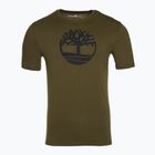 Tricou pentru bărbați Timberland Tree Logo dark olive