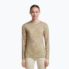Longsleeve pentru femei icebreaker Merino 200 Oasis Crewe Moss Bloom cumin/undyed/aop