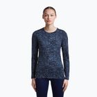 Longsleeve pentru femei icebreaker Merino 200 Oasis Crewe Moss Bloom navy/dawn/aop