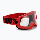 Ochelari de ciclism pentru bărbați 100% Strata 2 roșu/clear 50027-00004