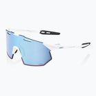 Ochelari de soare 100% Hypercraft SQ soft tact white/hiper blue multilayer