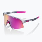 Ochelari de soare 100% S3 polished translucent/purple multilayer mirror