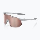 Ochelari de soare 100% Hypercraft SQ matte stone grey/hiper crimson silver mirror