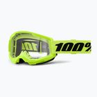 Ochelari de ciclism 100% Strata 2 neon yellow/clear