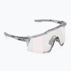 Ochelari de soare 100% Speedcraft polished translucent grey/rose gold mirror photochrom