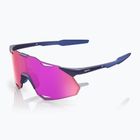 Ochelari de soare 100% Hypercraft XS satin storm metallic/purple mirror