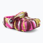 Crocs Classic Lined Marbled Clog roz electric/multi flip-flops pentru copii