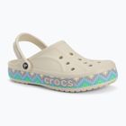 Papuci Crocs Bayaband Chevron Band Clog stucco/multi