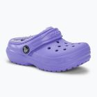 Papuci pentru copii Crocs Classic Lined digital violet
