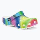 Șlapi de copii Crocs Classic Spray Dye alb/multi pentru copii