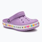 Papuci pentru copii Crocs Bayaband Charm Band Clogs orchid